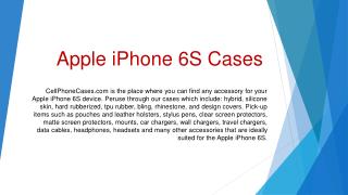 Buy The Elegant Apple iPhone 6S Cases
