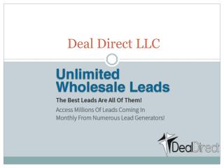 Buy Sales Lead Online - Deal Direct Leads LLC
