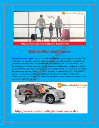 Mallorca Flughafen Transfer