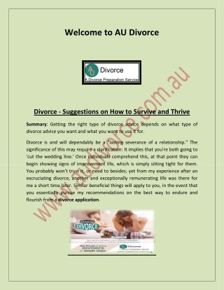 Divorce in Australia, how to get a divorce, divorce documents