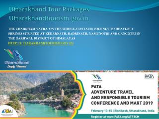 Uttarakhand Tour Packages: Uttarakhandtourism.gov.in