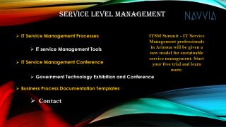 Service Level Management