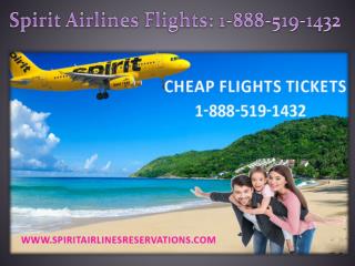 Spirit Airlines Flights 1-888-519-1432