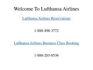 Lufthansa Airlines Reservations | Check Flight Status