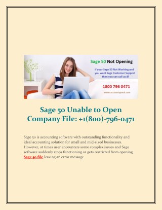 Sage 50 won't Open #Sage 50 not Opening