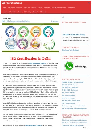 Get ISO Certification in Delhi and Increase product trust value in the market