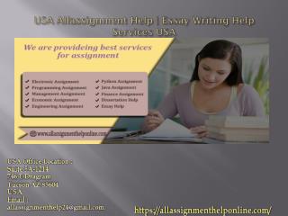USA Allassignment Help | Essay Writing Help Services USA