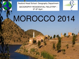 Morocco Fieldtrip 2014