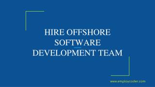 Hire Offshore Software Development Team-Employcoder