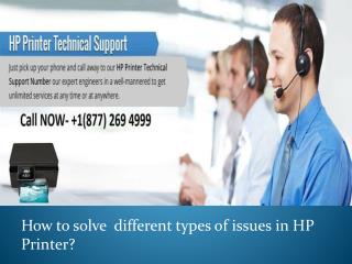 How to solve different types of HP Printer issues