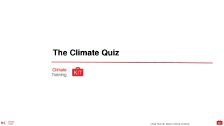The Climate Quiz