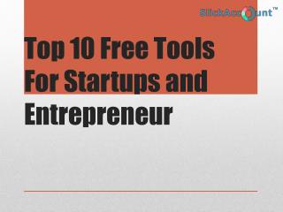 Top 10 free tools for startups