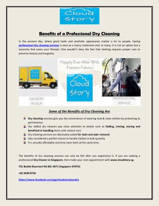 Benefits of a Professional Dry Cleaning