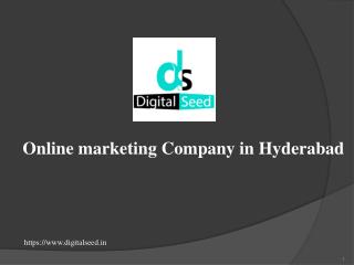 Online marketing company in Hyderabad | best online marketing agency in Hyderabad | Digitalseed