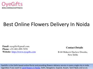 Best Online Flowers Delivery In Noida