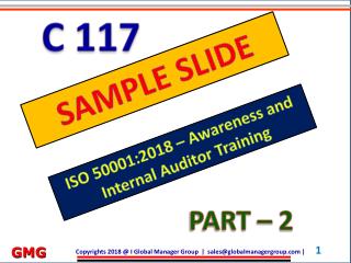 ISO 50001 auditor training ppt