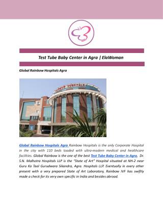 Test Tube Baby Center in Agra | ElaWoman