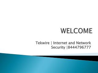 Internet and Network Security | 8444796777 | Tekwire LLC