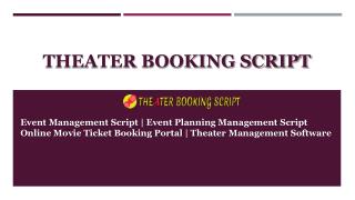 Event Management Script | Event Planning Management Script