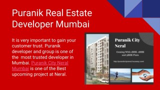 How Puranik Developer gain trust Of Customers?