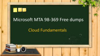 Microsoft MTA 98-369 dumps