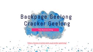 Cracker Geelong - The Business King