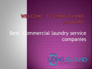 Commercial laundry service companies