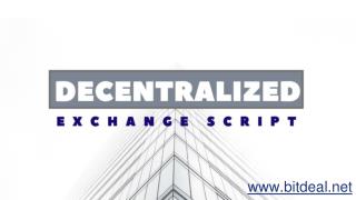 Decentralized Exchange Script