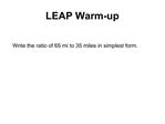 LEAP Warm-up