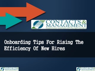 Onboarding Tips For Rising The Efficiency Of New Hires