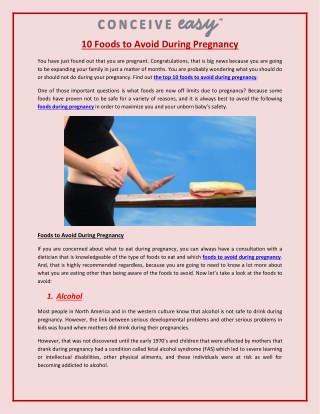 10 Foods to Avoid During Pregnancy