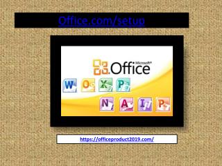 Setup MS office- office.com/setup