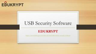 USB Security Software by Edukrypt