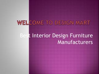 Best Interior Design Furniture Manufacturers
