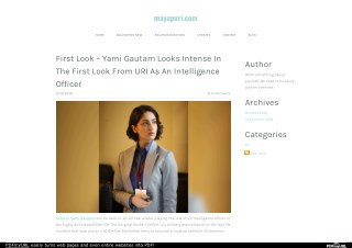 First Look – Yami Gautam Looks Intense In The First Look From URI As An Intelligence Officer