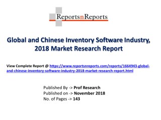 Global Inventory Software Market 2018 Recent Development and Future Forecast