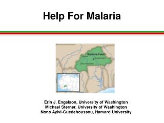 Help For Malaria