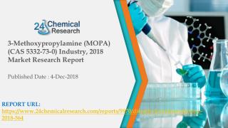 3-Methoxypropylamine (MOPA) (CAS 5332-73-0) Industry, 2018 Market Research Report