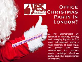 Christmas Party Providers in London