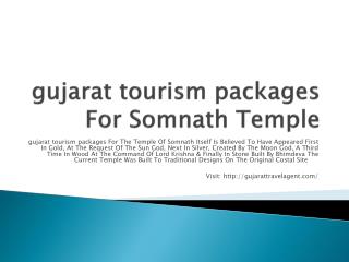 gujarat tourism packages For Somnath Temple