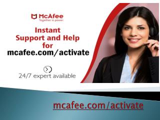 Protect Your Computer from the latest online threats with - McAfee.com/Activate