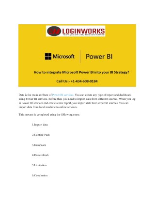 How To Use Data Source For Power BI Services?