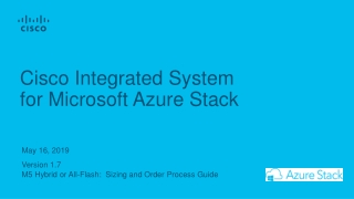 Cisco Integrated System for Microsoft Azure Stack