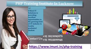 Which Is The Best Institute Of PHP Training Center In Lucknow?