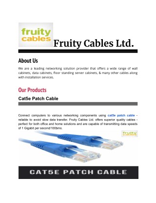 Cat5e Patch Cable