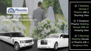 5 Wedding Venues in Phoenix with a Stunning View in Phoenix Limo Service
