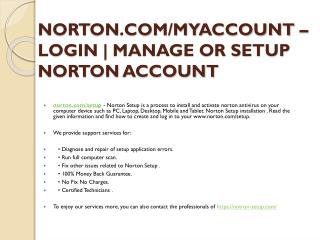 NORTON.COM/SETUP ACTIVATE NORTON ANTIVIRUS