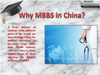 Why MBBS in China?