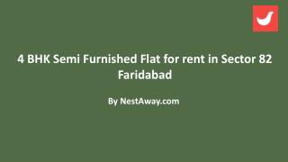 4 Bedroom Flat for rent in Sector 82 Faridabad