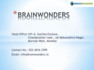 Brainwonders | Career Counselling | Multiple Intelligence Test